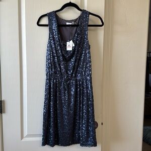 Calvin Klein Sequin Cowl Neck dress  XS